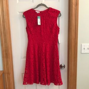 London Times Kenzie Red Lace Dress